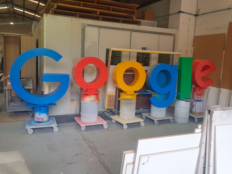 Google signage 2-pack poly colour matching